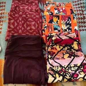 4 pairs of lularoe leggings one size